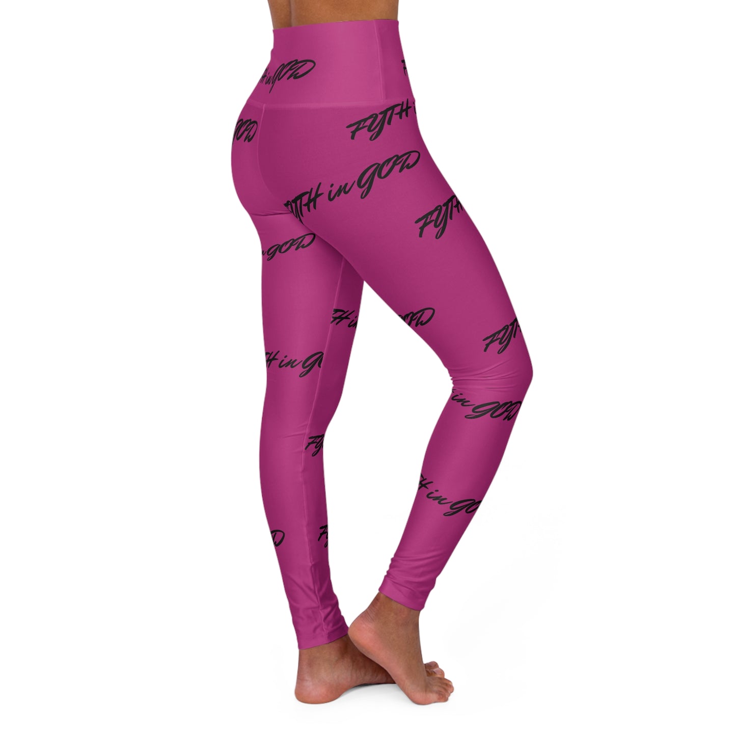 Pink High Waisted Yoga Leggings (FYTH)