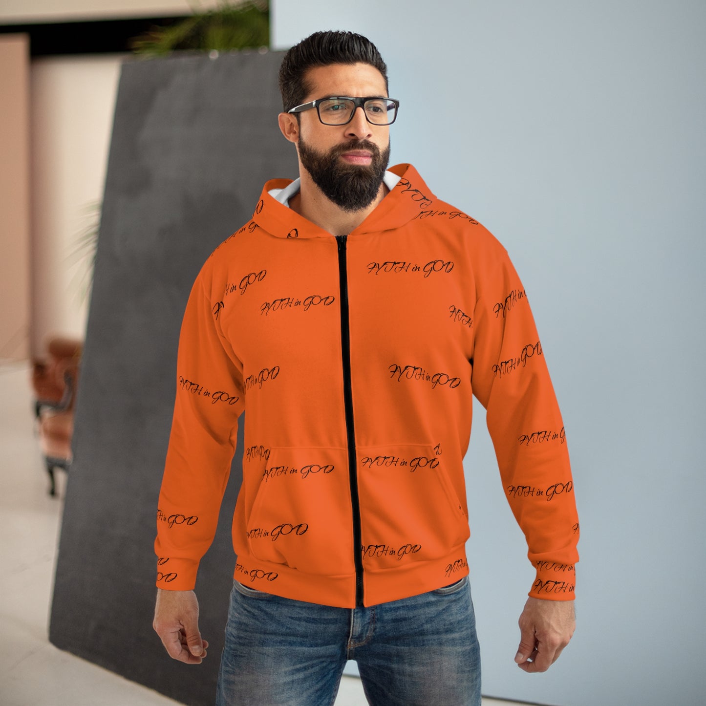 Orange Zip Hoodie (FYTH)