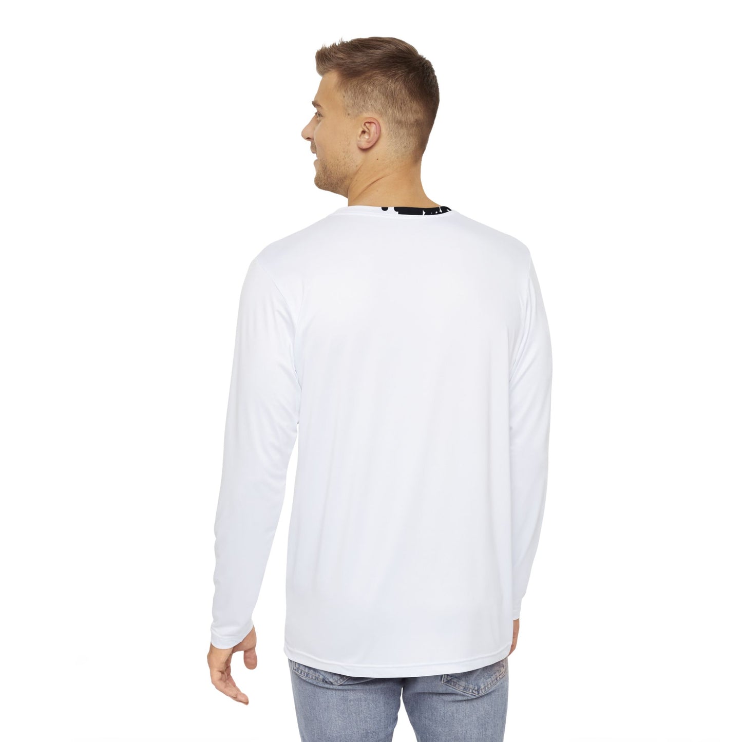 White Men's Long Sleeve Shirt (FYTH)