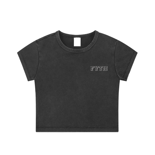 FYTH Snow Washed Crop Top