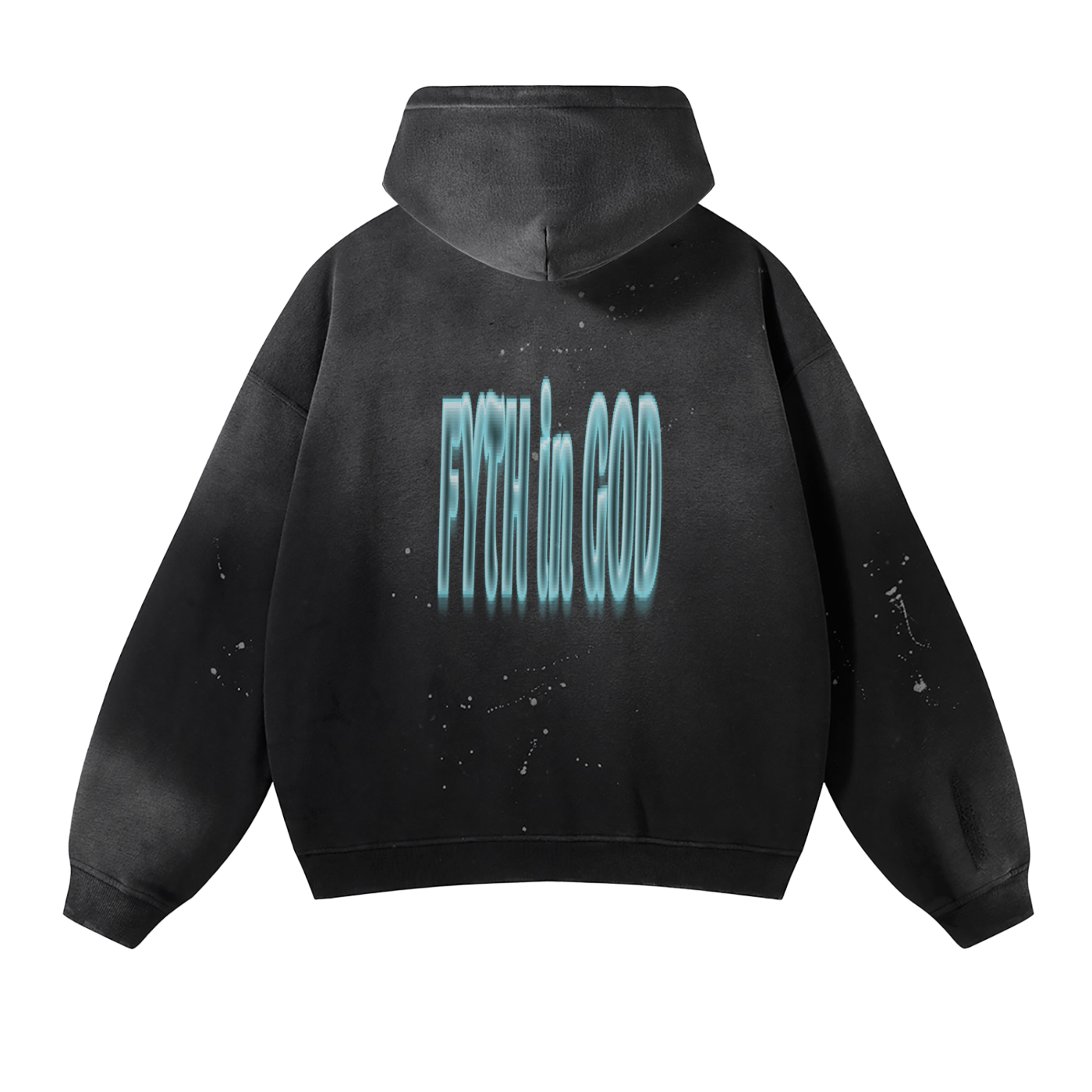 FYTH Vintage Wash Frayed Fleece Hoodie