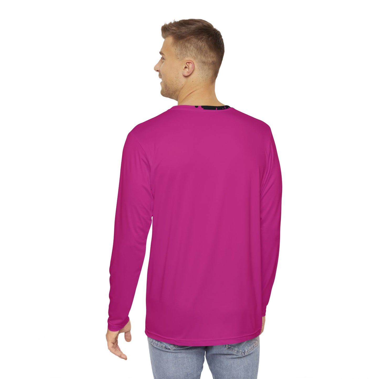 Pink Men's Long Sleeve Shirt (FYTH)