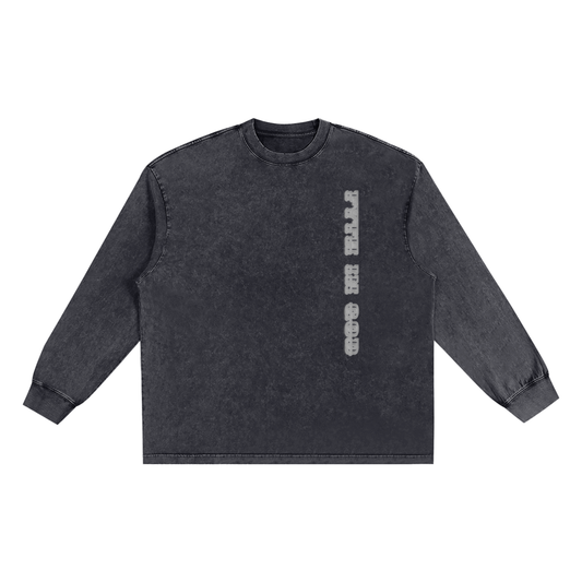 FYTH Snow Washed Oversize Long Sleeve T-shirt