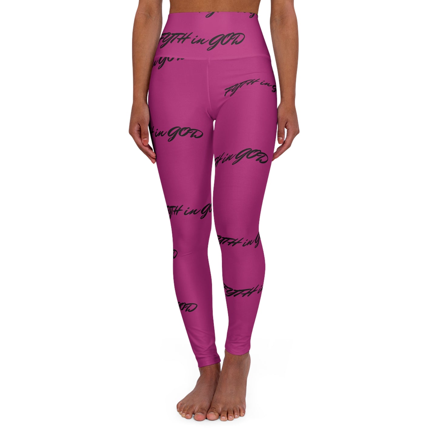 Pink High Waisted Yoga Leggings (FYTH)