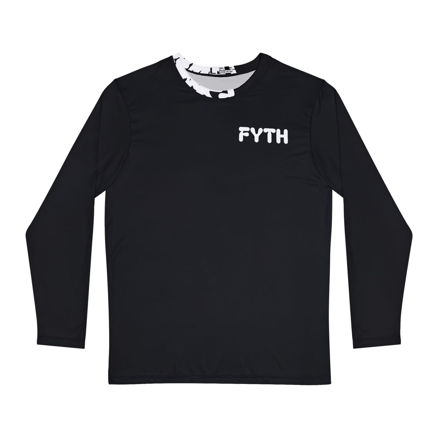 Black Men's Long Sleeve Shirt (FYTH)