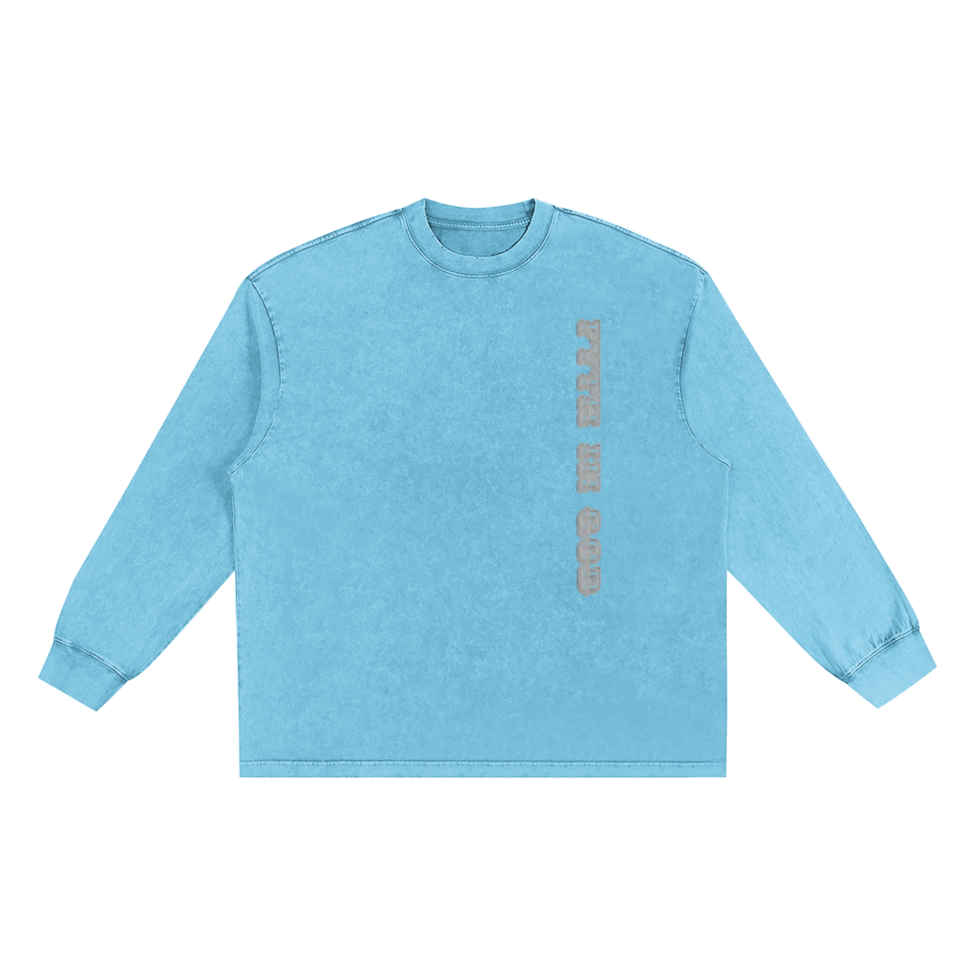 FYTH Snow Washed Oversize Long Sleeve T-shirt