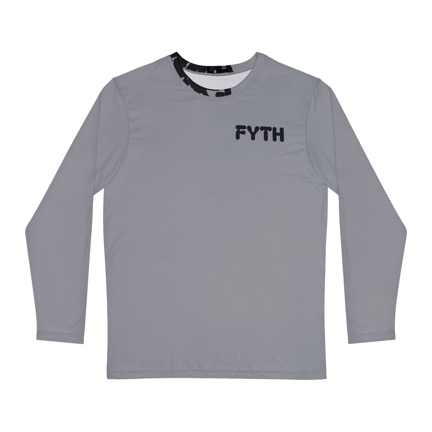 Gray Men's Long Sleeve Shirt (FYTH)