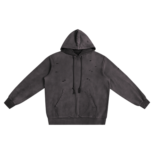 FYTH Heavyweight Pure Cotton Hand-Frayed Monkey Washed Hoodie