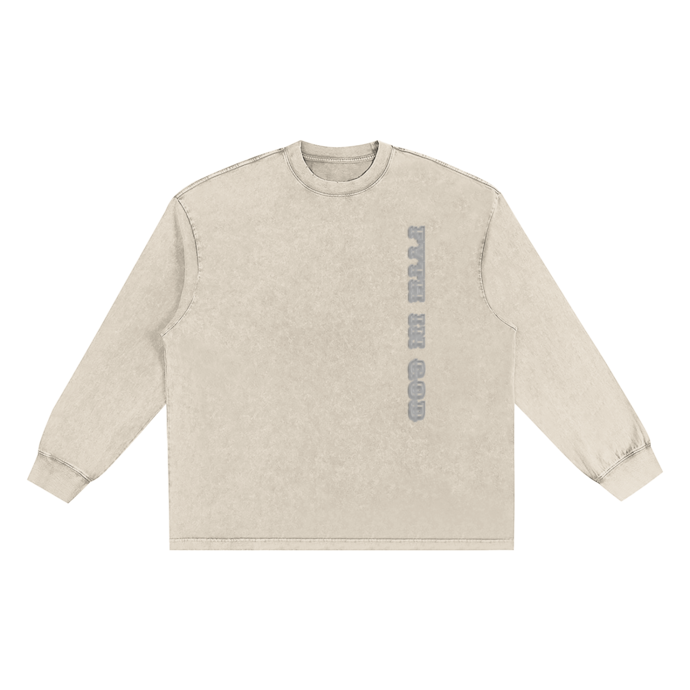 FYTH Snow Washed Oversize Long Sleeve T-shirt